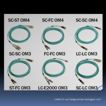 China fabricante buena calidad Om4 fibra óptica Patch Cord